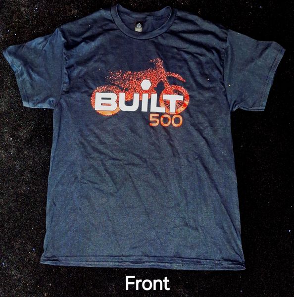 Built500 T Shirt red logo